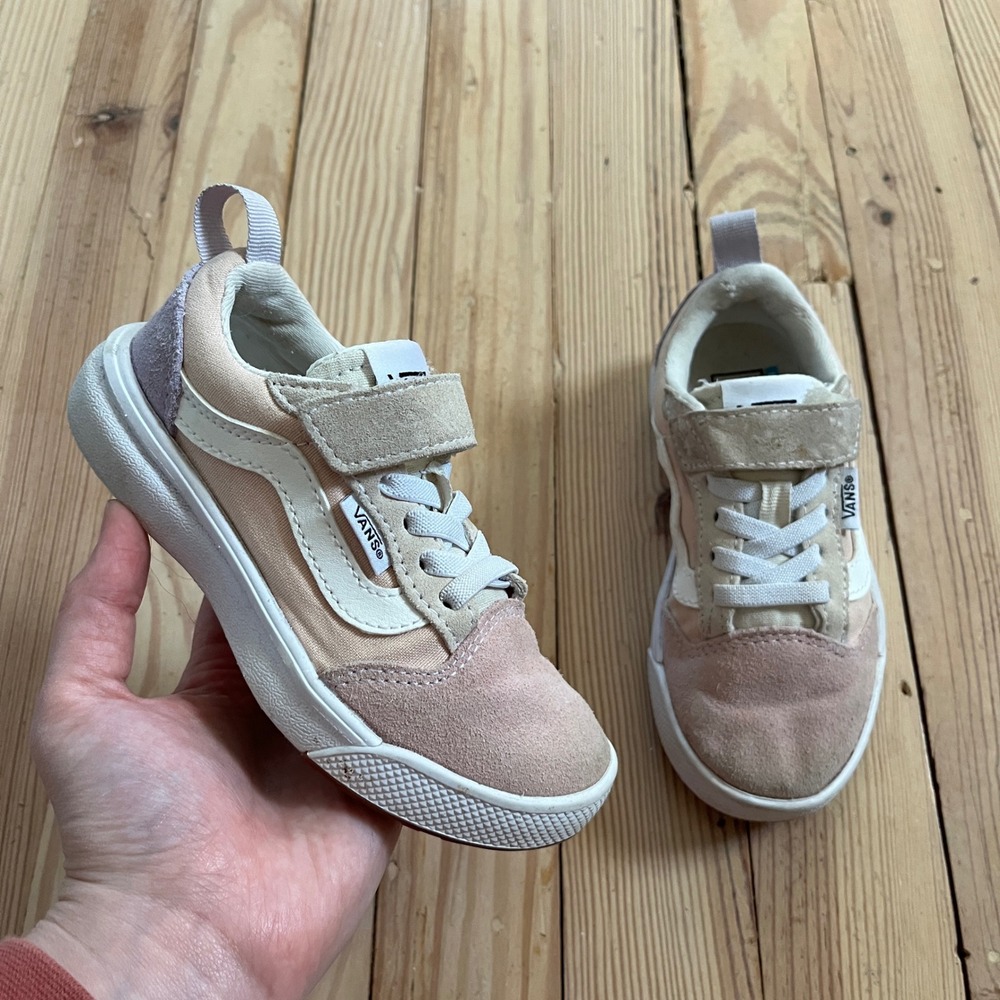Vans Kids UltraRange Rapidweld Pastel Pink colorful‎ Suede Sneakers 10.5 casual